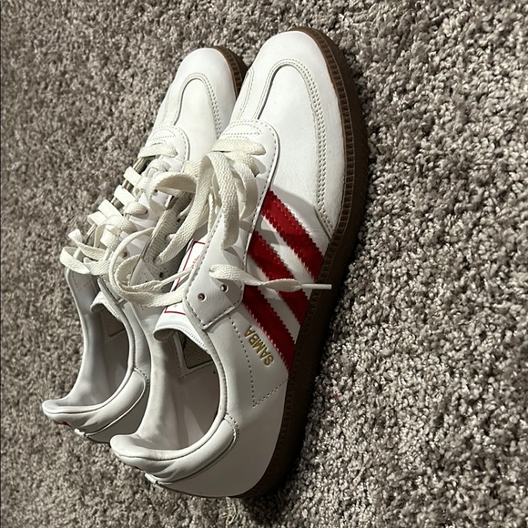 Adidas  White and Red Sambas - Picture 2 of 3
